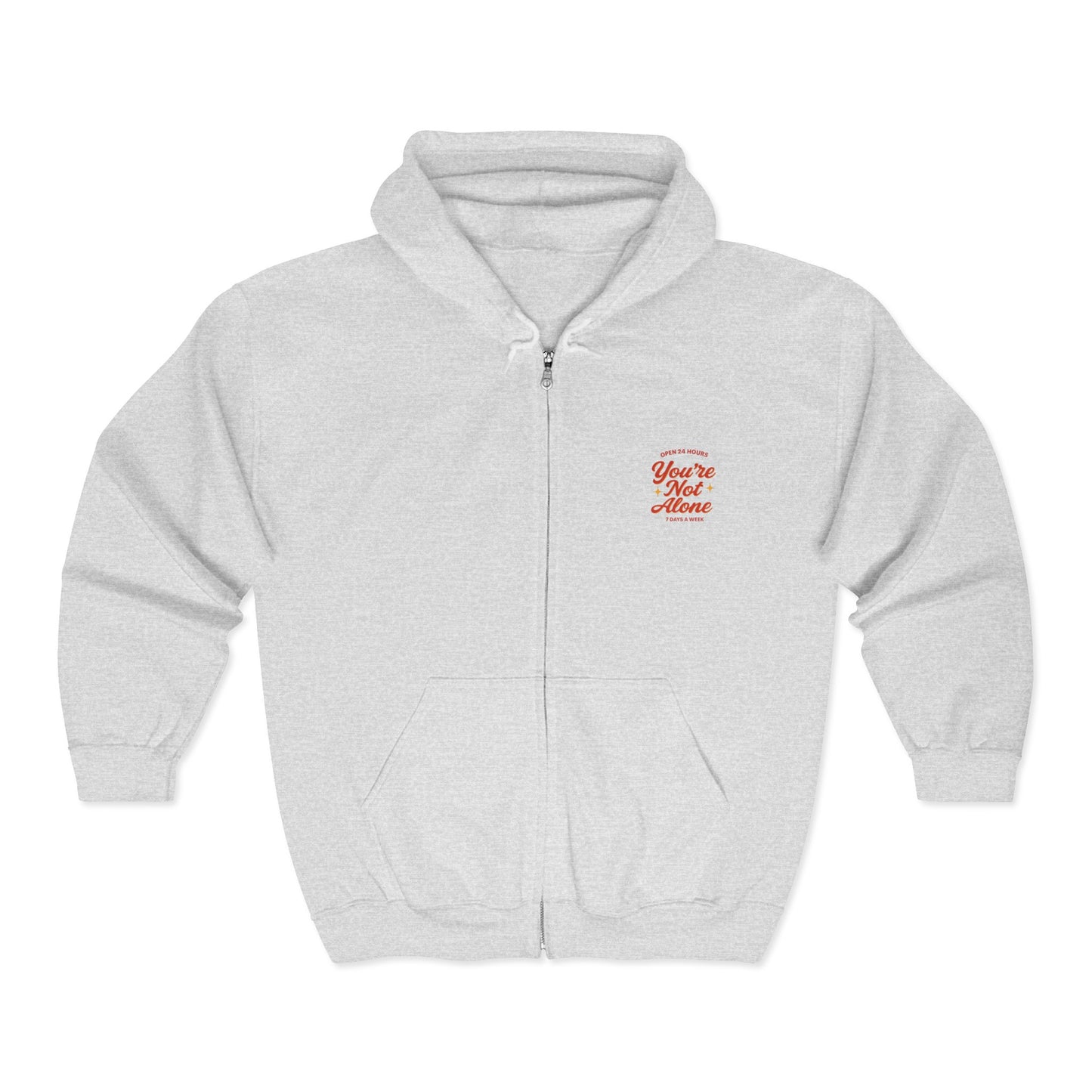 Open 24 Hours Full Zip Up Hoodie (Variant 2)