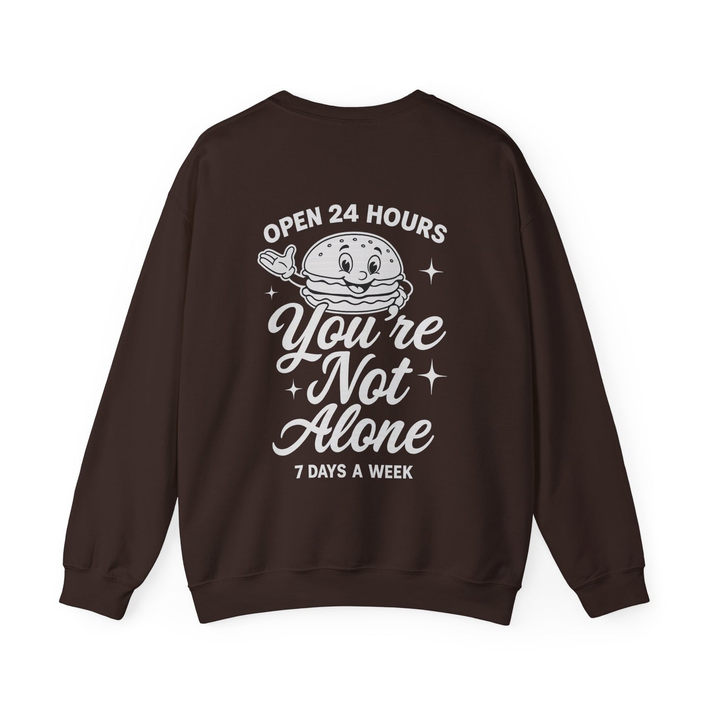 Open 24 Hours Crewneck Sweatshirt