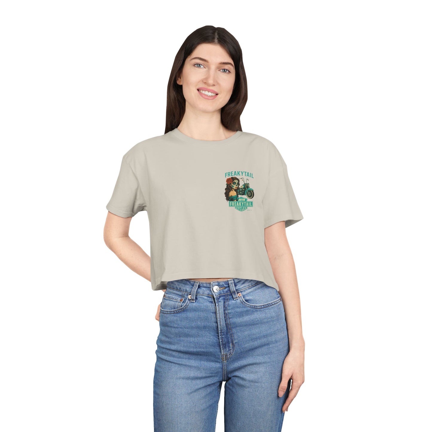FREAKYTAIL Dias De Los Muertos Women's Crop Tee