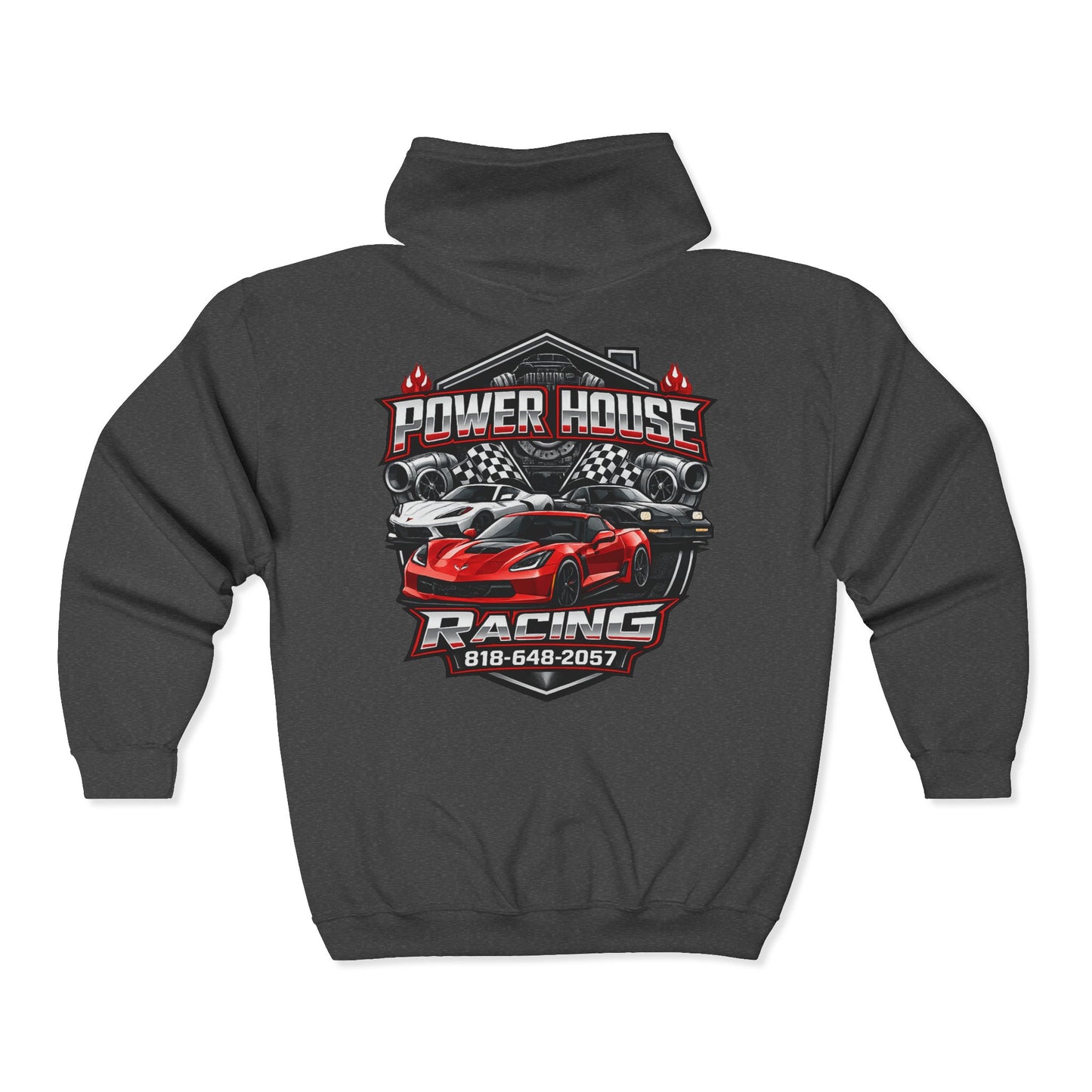 Power House Racing Full Zip Up Hoodie (Variant 2)