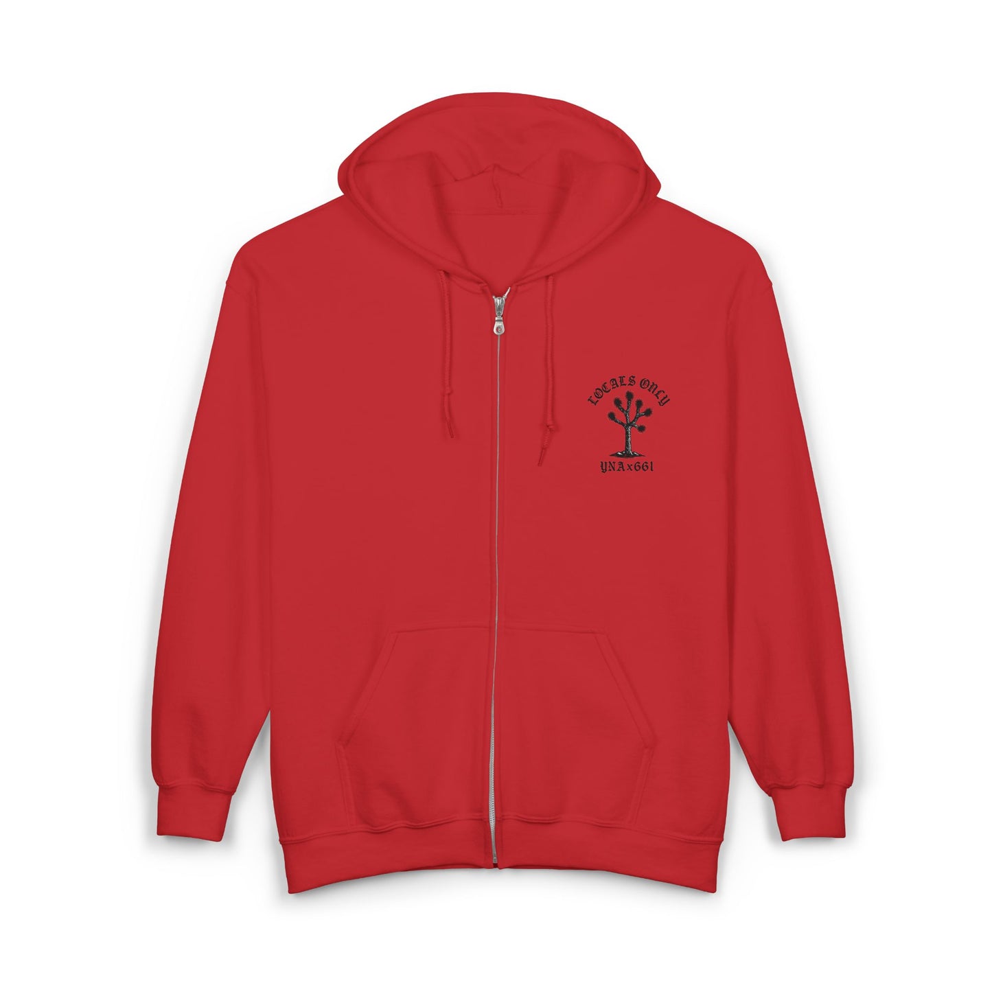 Locals Only Full Zip Up Hooded Sweatshirt