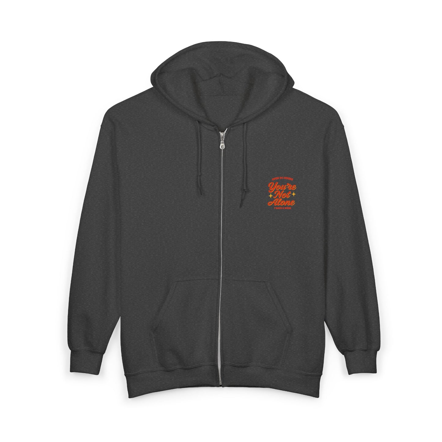 Open 24 Hours Full Zip Up Hoodie (Variant 2)