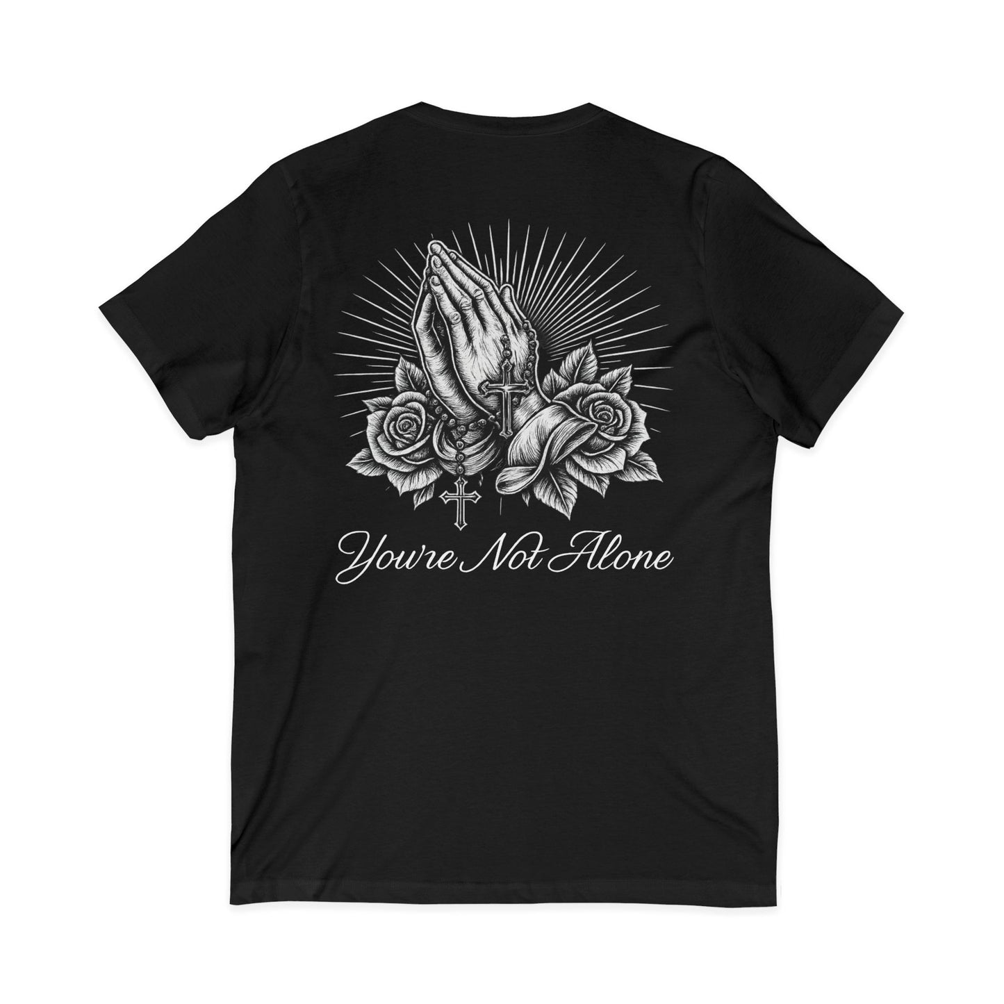 Praying Hands Women's V-Neck Tee