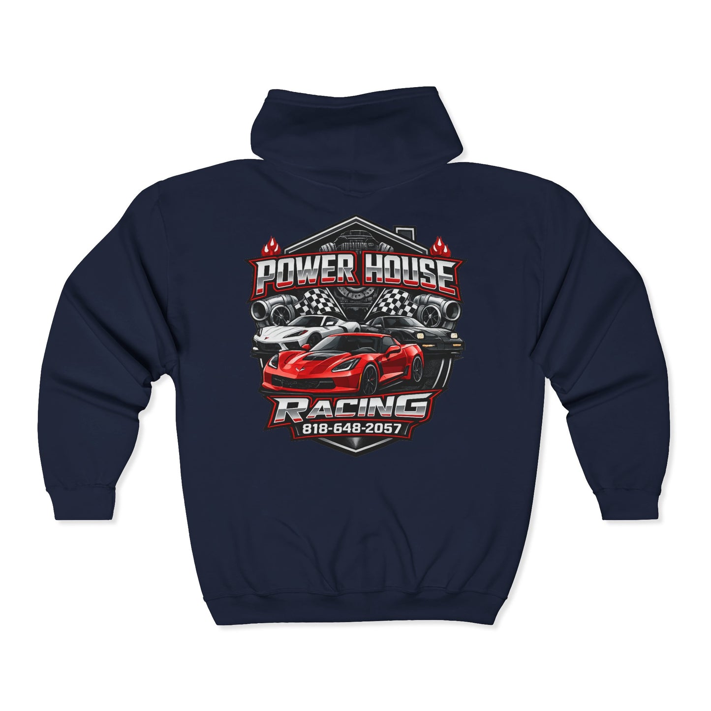 Power House Racing Full Zip Up Hoodie (Variant 2)