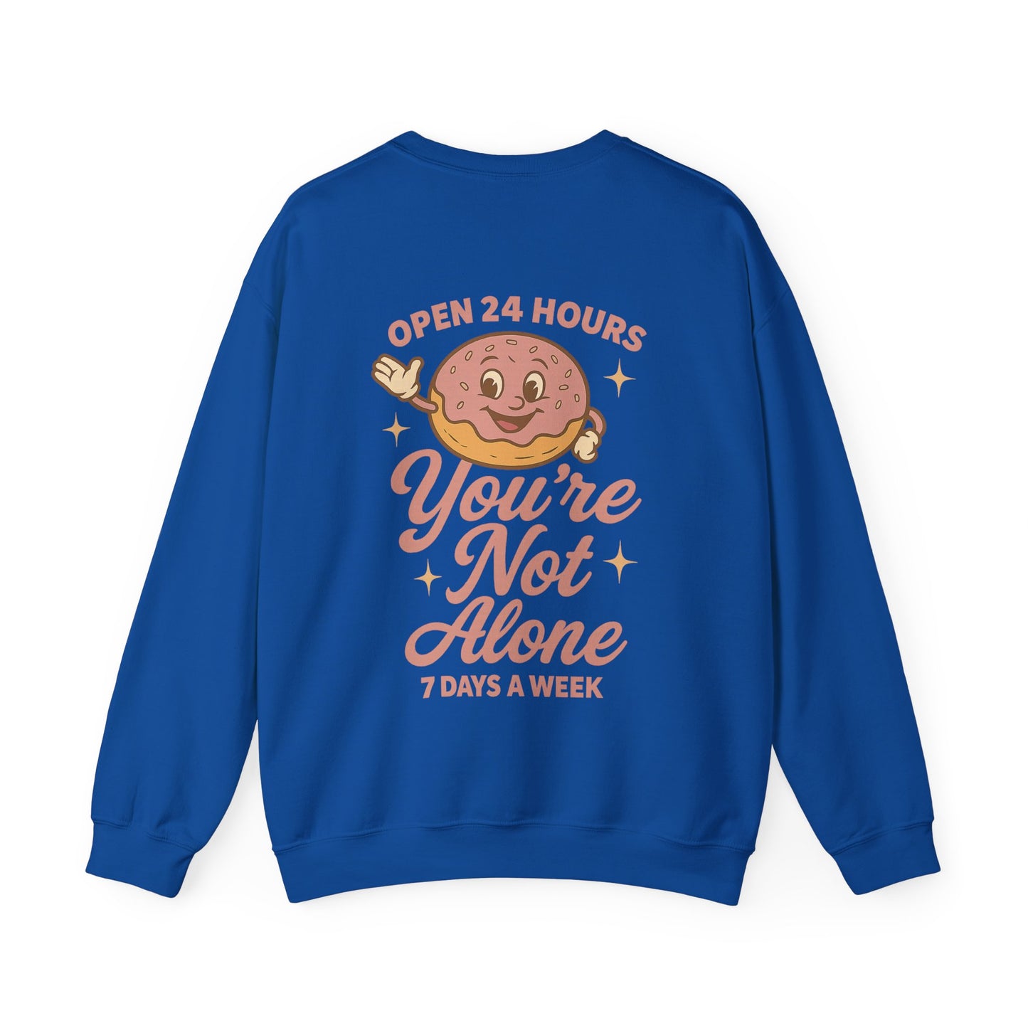 Open 24 Hours Crewneck Sweatshirt - Donut Edition