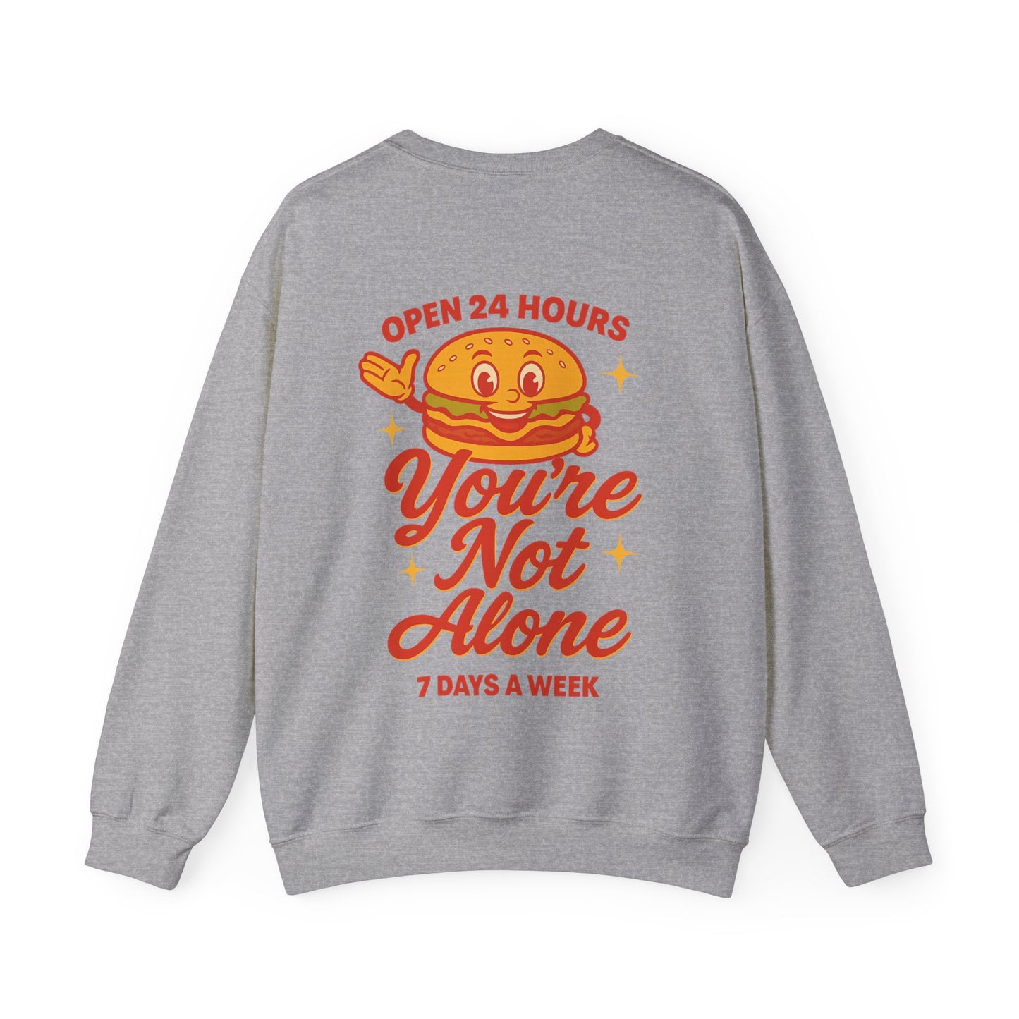 Open 24 Hours Crewneck Sweatshirt (Variant 2)