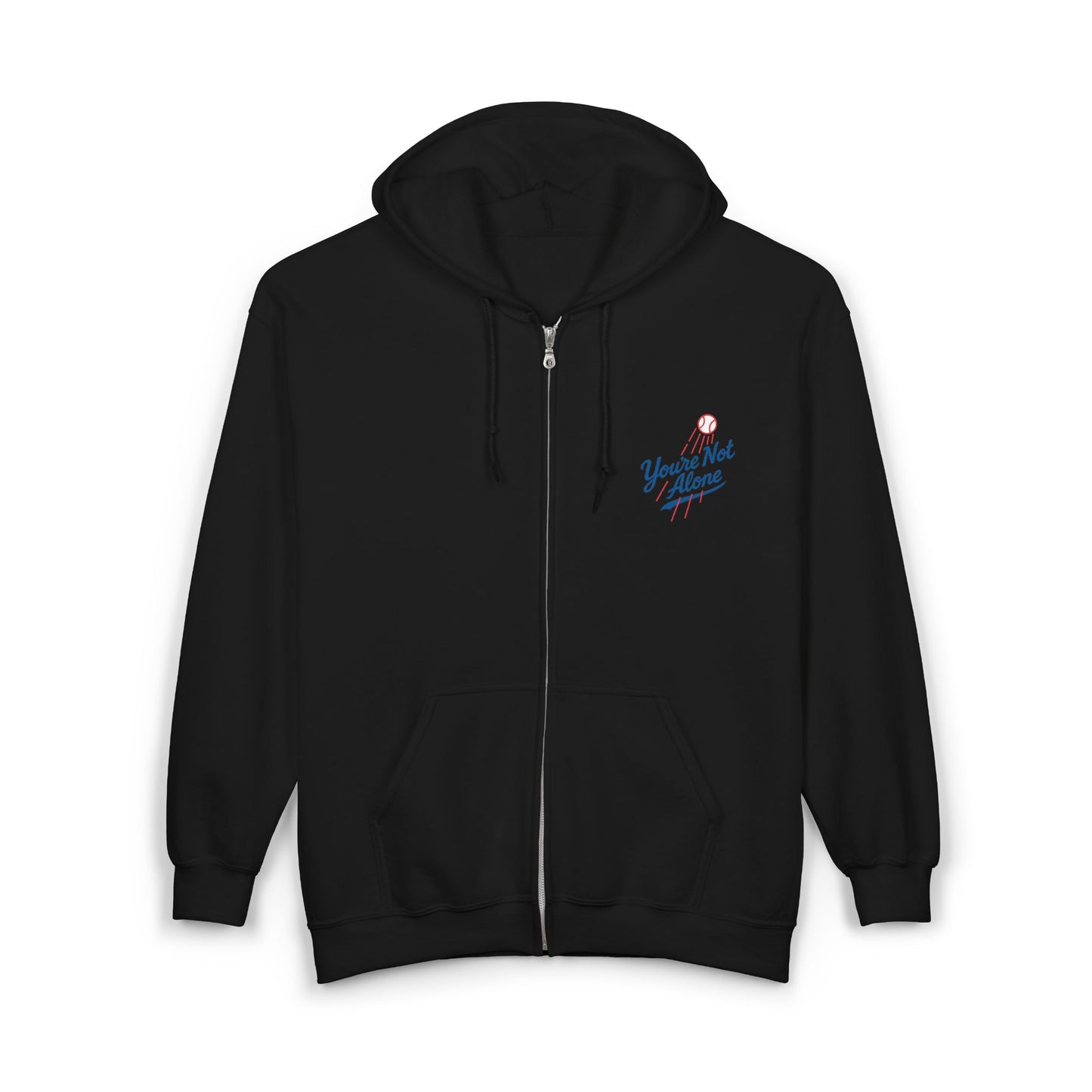 Baseball II Full Zip Up Hooded Sweatshirt