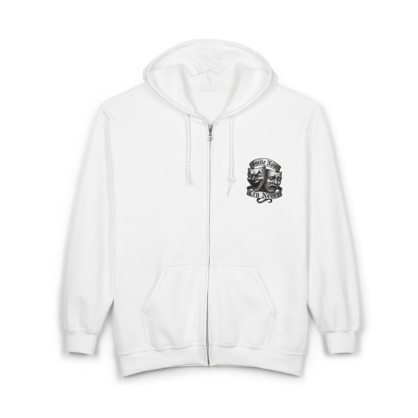 Smile Now, Cry Never Full Zip Up Hooded Sweatshirt