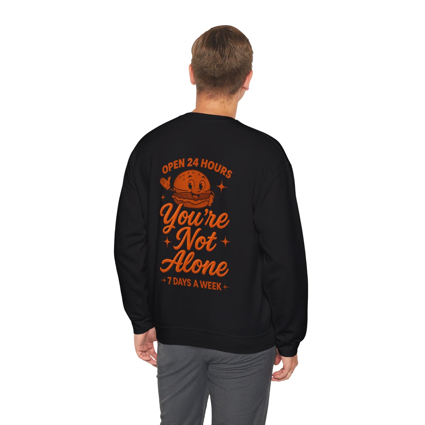 Open 24 Hours Crewneck Sweatshirt (Variant 3)