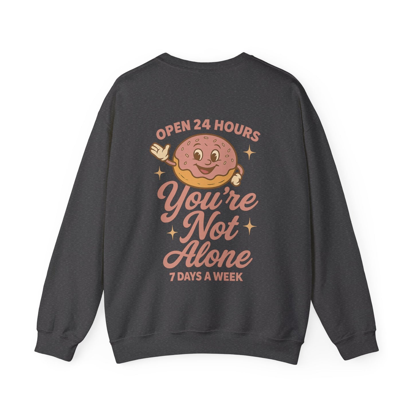 Open 24 Hours Crewneck Sweatshirt - Donut Edition