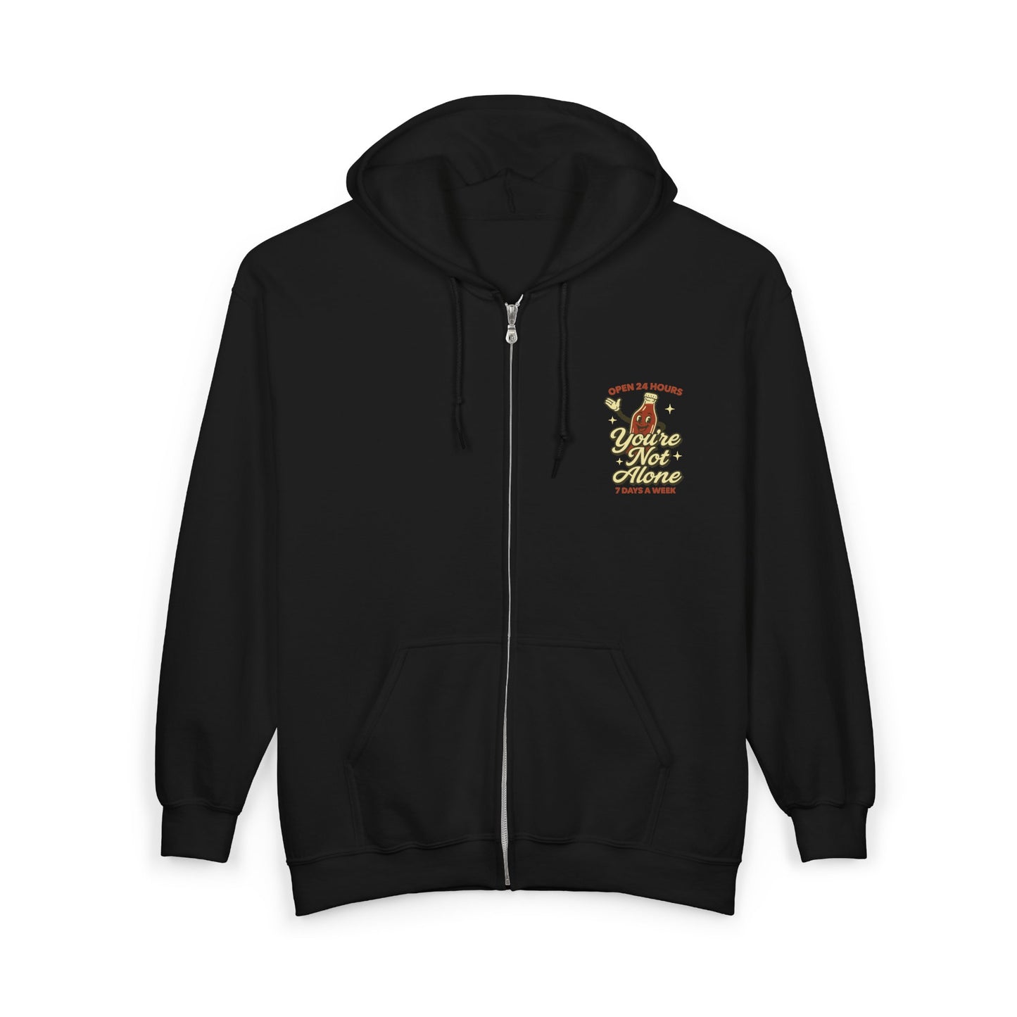Open 24 Hours Full Zip Up Hoodie Soda Pop Edition