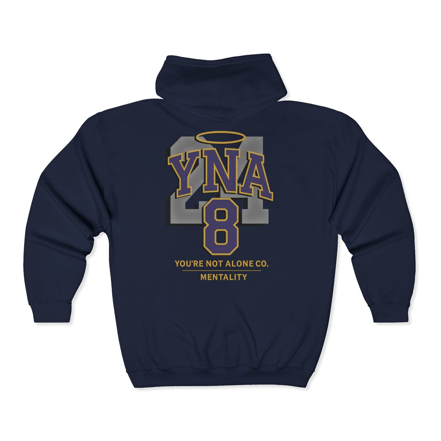 Mentality Full Zip Up Hooded Sweatshirt