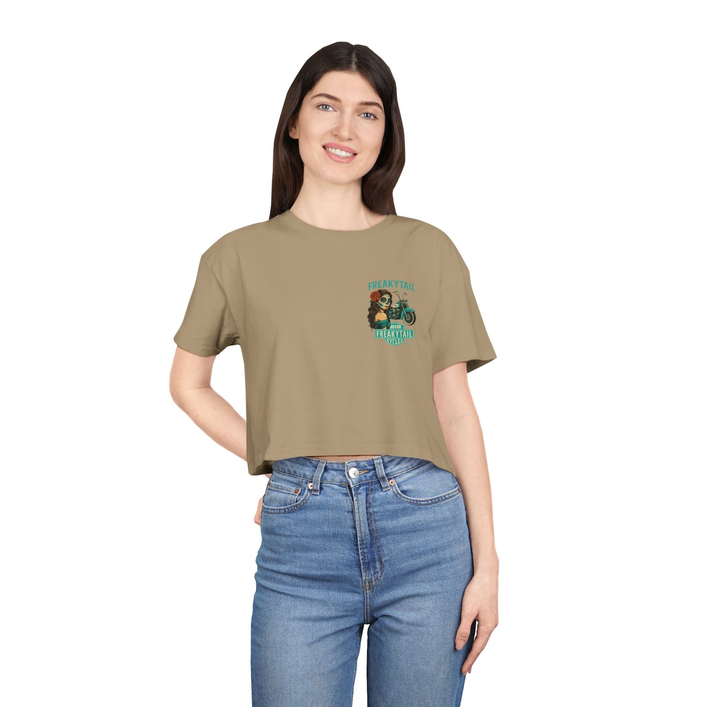 FREAKYTAIL Dias De Los Muertos Women's Crop Tee