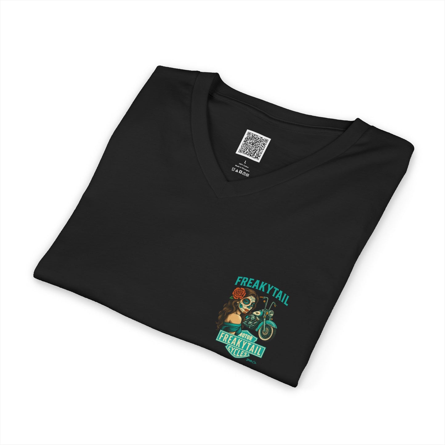 YNA x FREAKYTAIL Dias De Los Muertos Women's V-Neck Tee