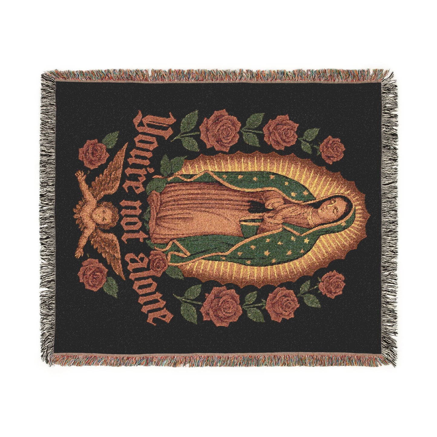 Woven Blanket — Our Lady of Guadalupe Tapestry Throw