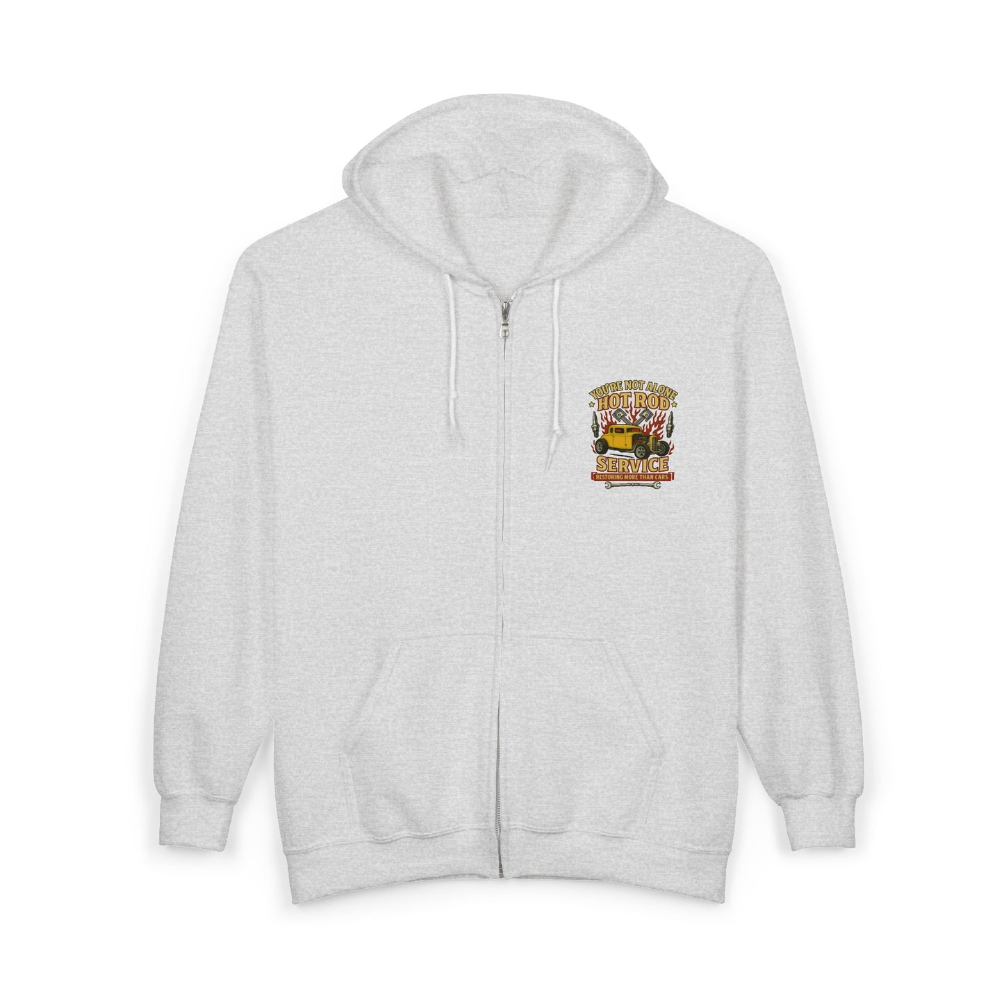 Hot Rod Full Zip Up Hoodie