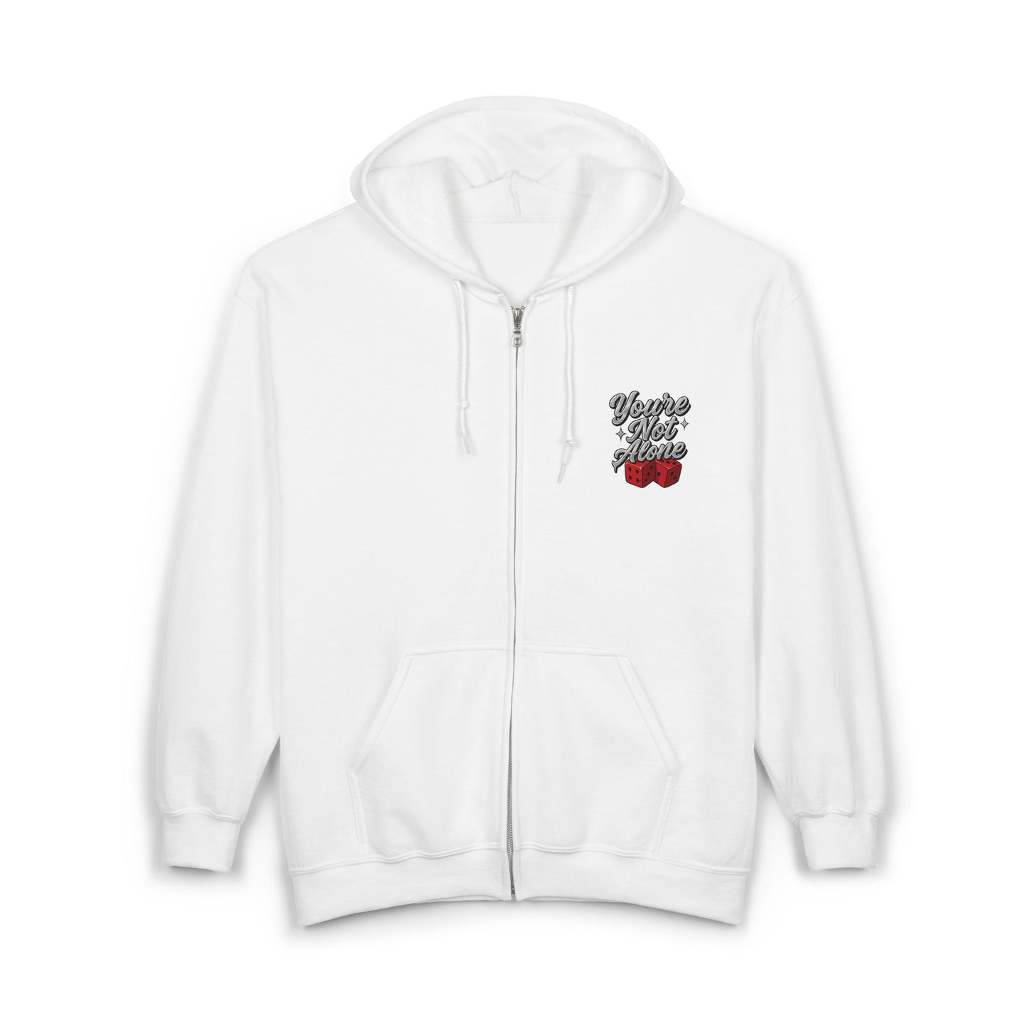 Dice Full Zip Up Hooded Sweatshirt