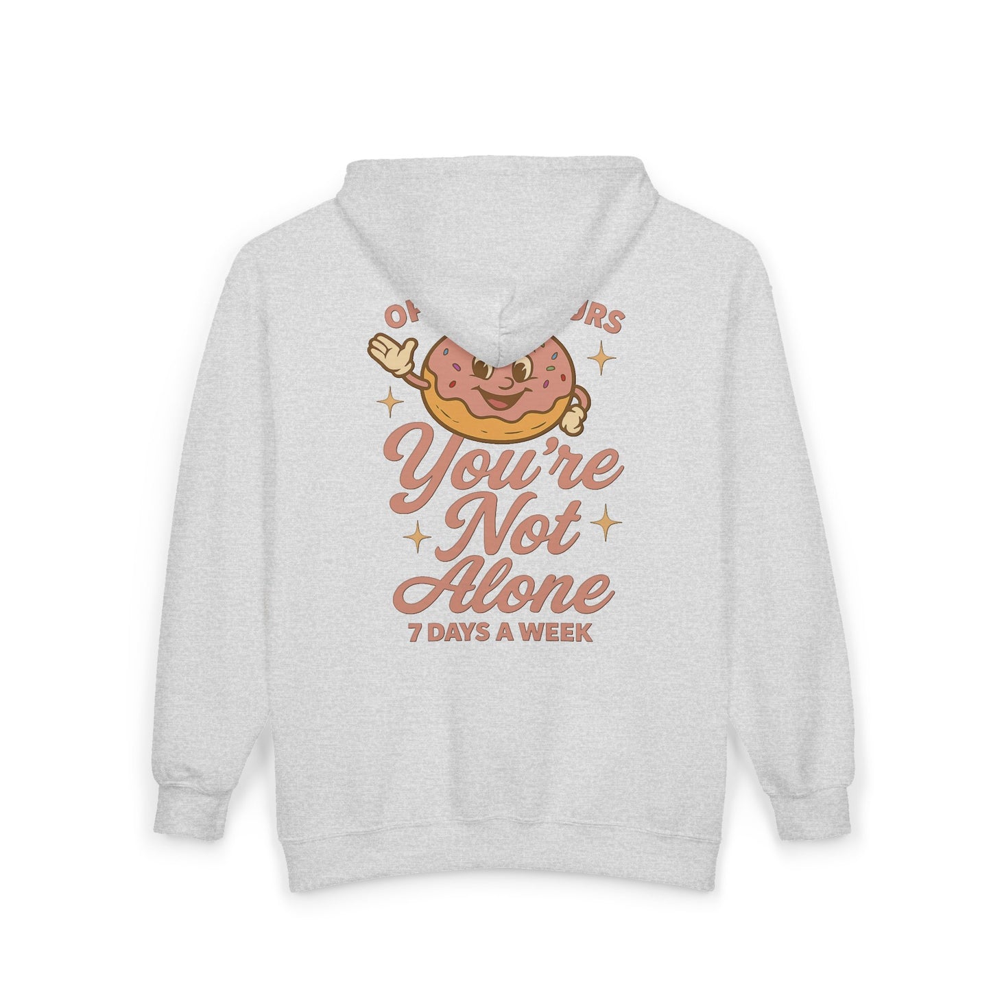 Open 24 Hours Full Zip Up Hoodie Donut Edition