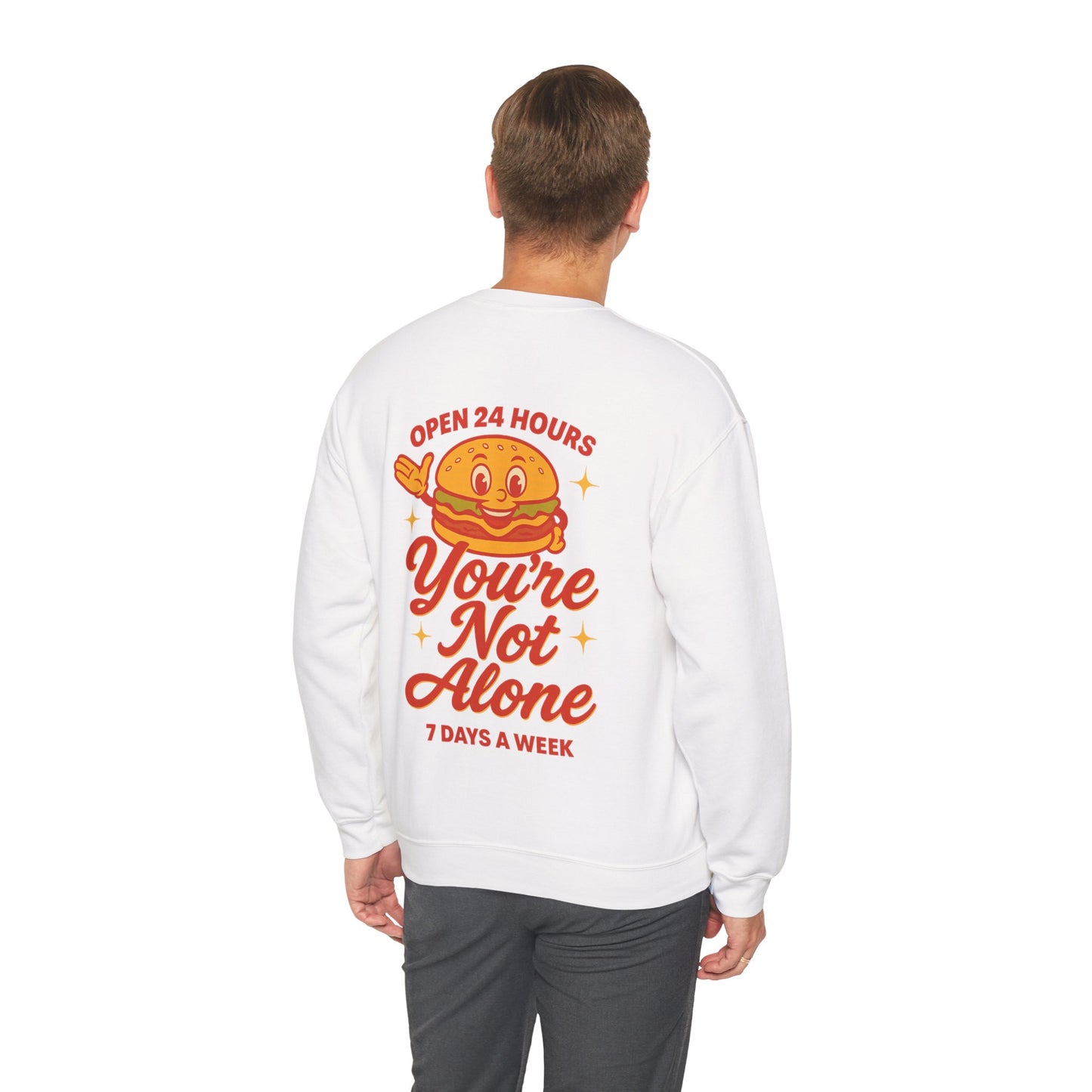 Open 24 Hours Crewneck Sweatshirt (Variant 2)