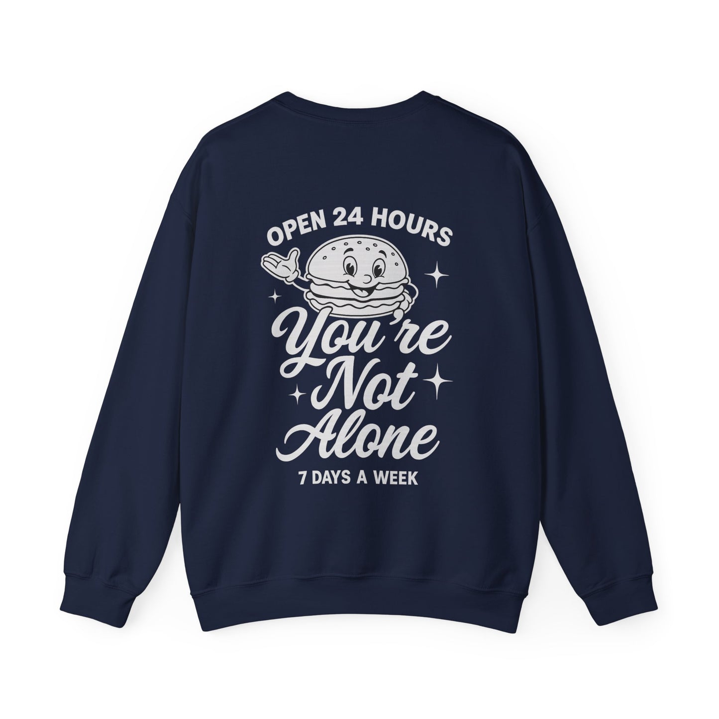 Open 24 Hours Crewneck Sweatshirt