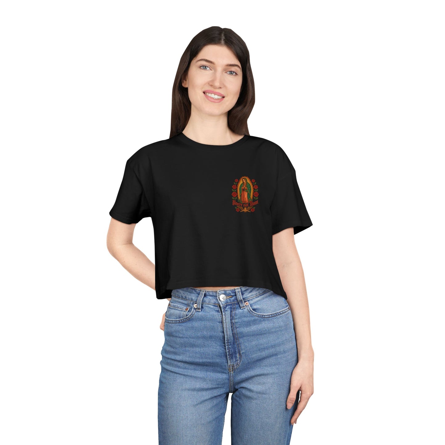 Lady of Guadalupe Women's Crop Tee