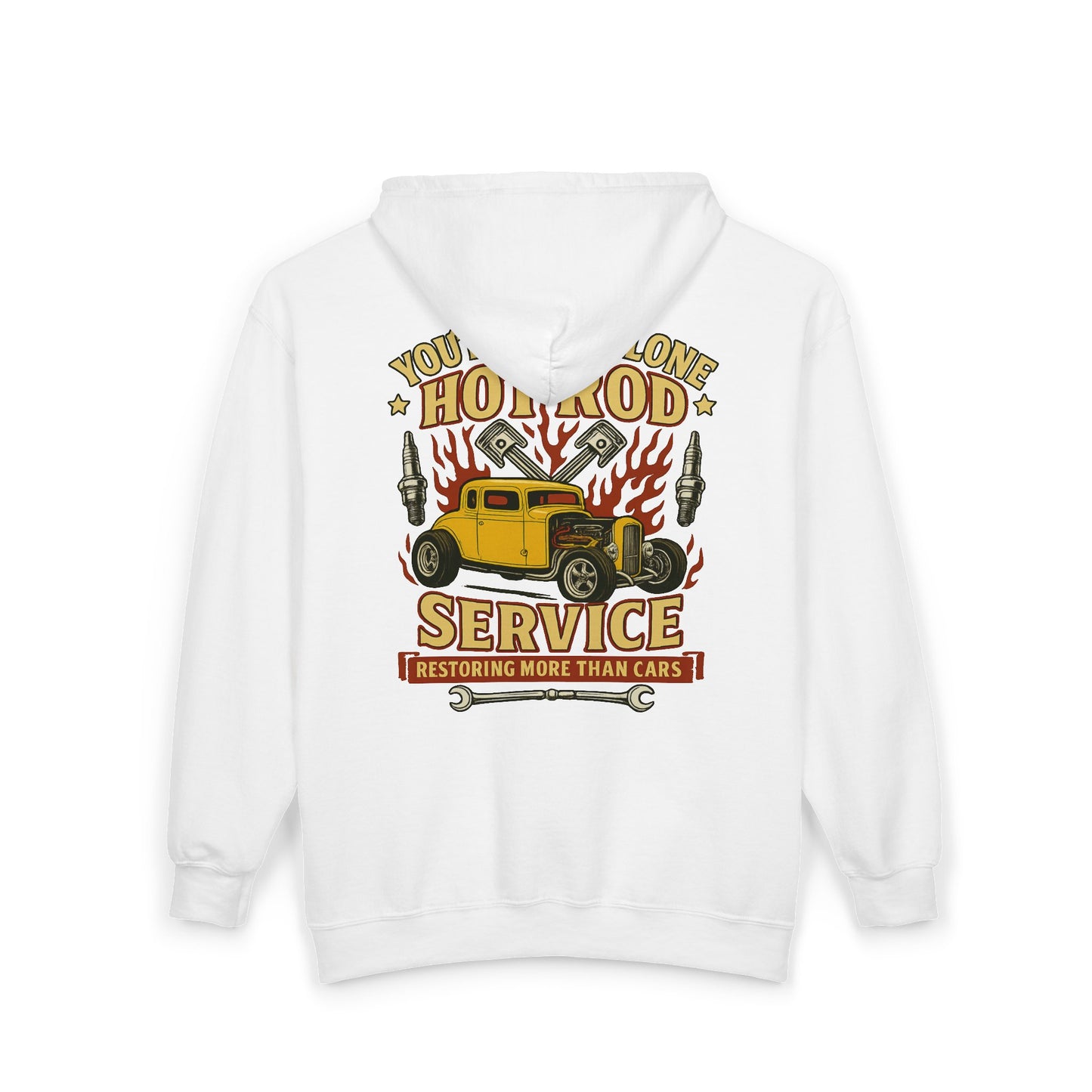 Hot Rod Full Zip Up Hoodie