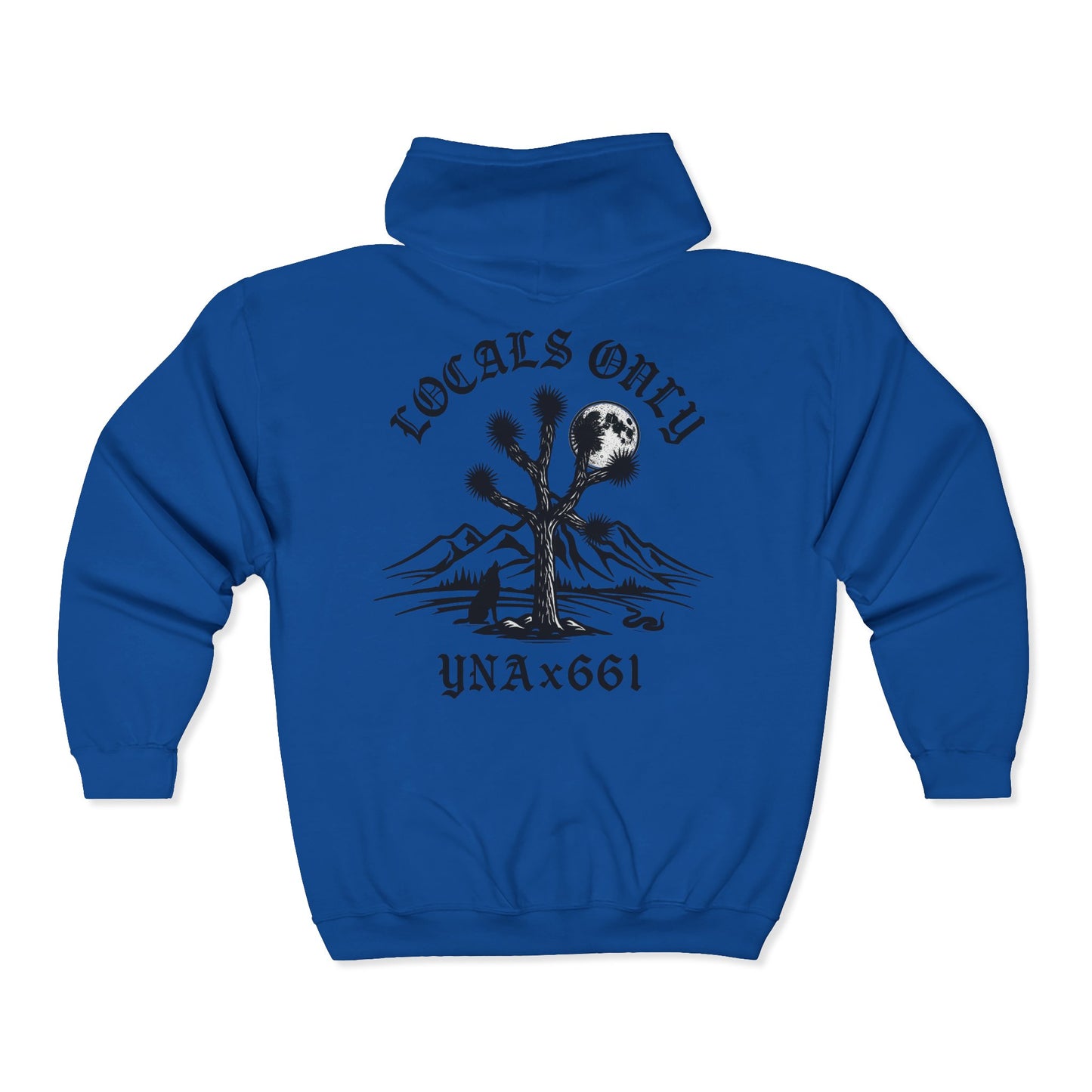 Locals Only Full Zip Up Hooded Sweatshirt