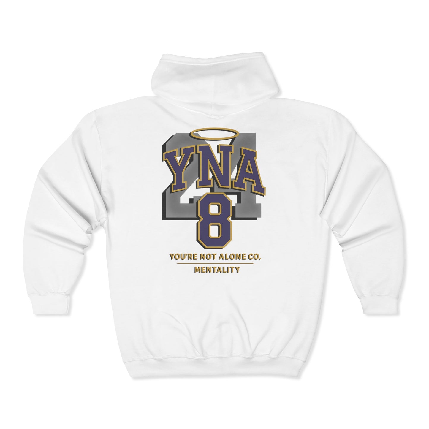 Mentality Full Zip Up Hooded Sweatshirt
