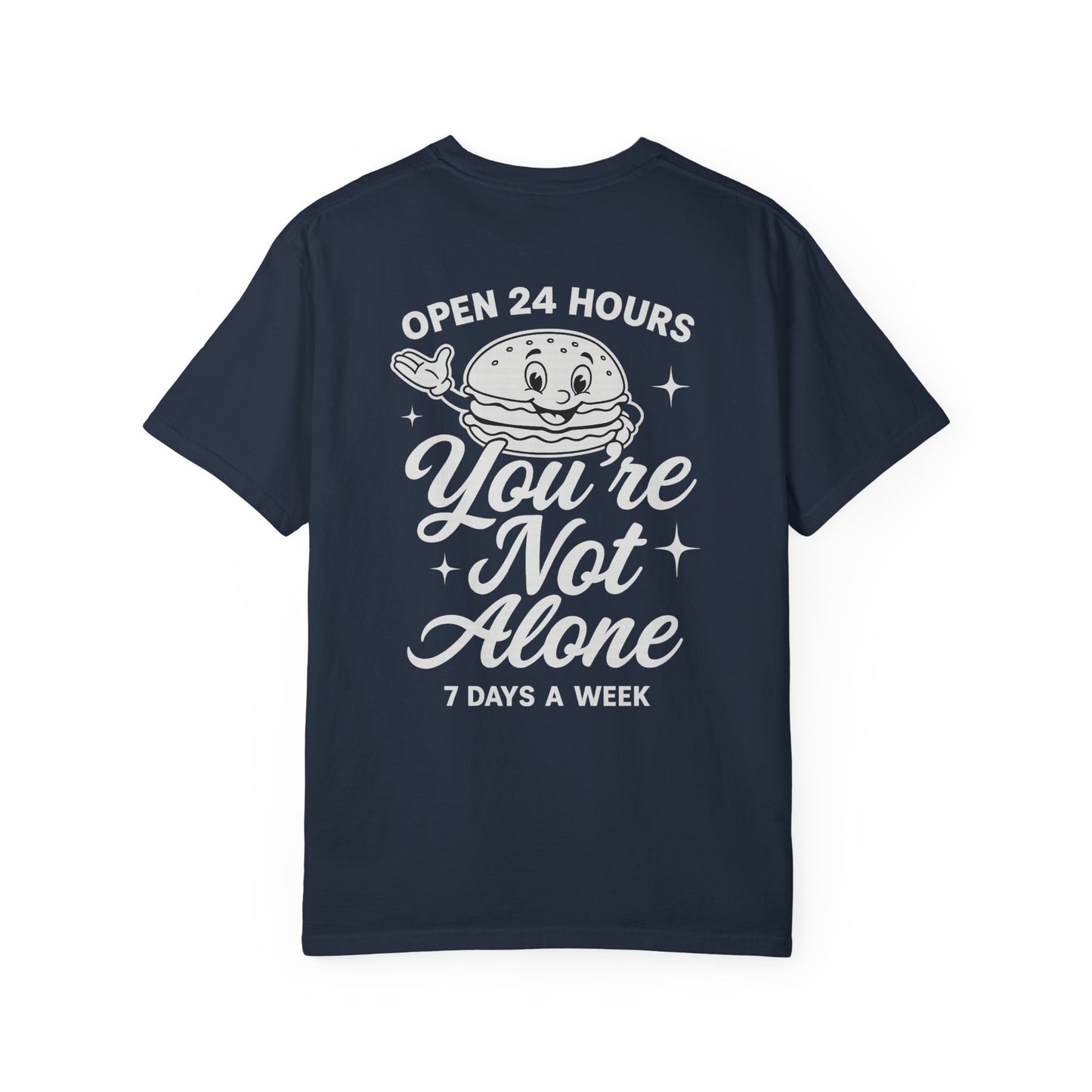 Open 24 Hours Tee-Navy