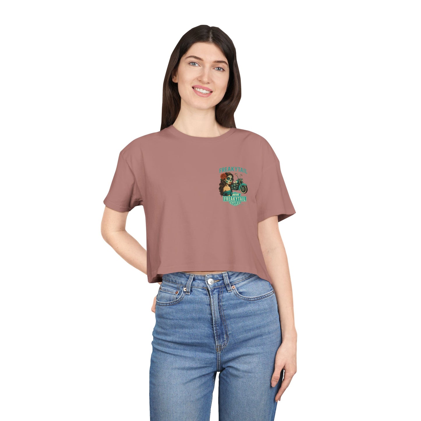 FREAKYTAIL Dias De Los Muertos Women's Crop Tee