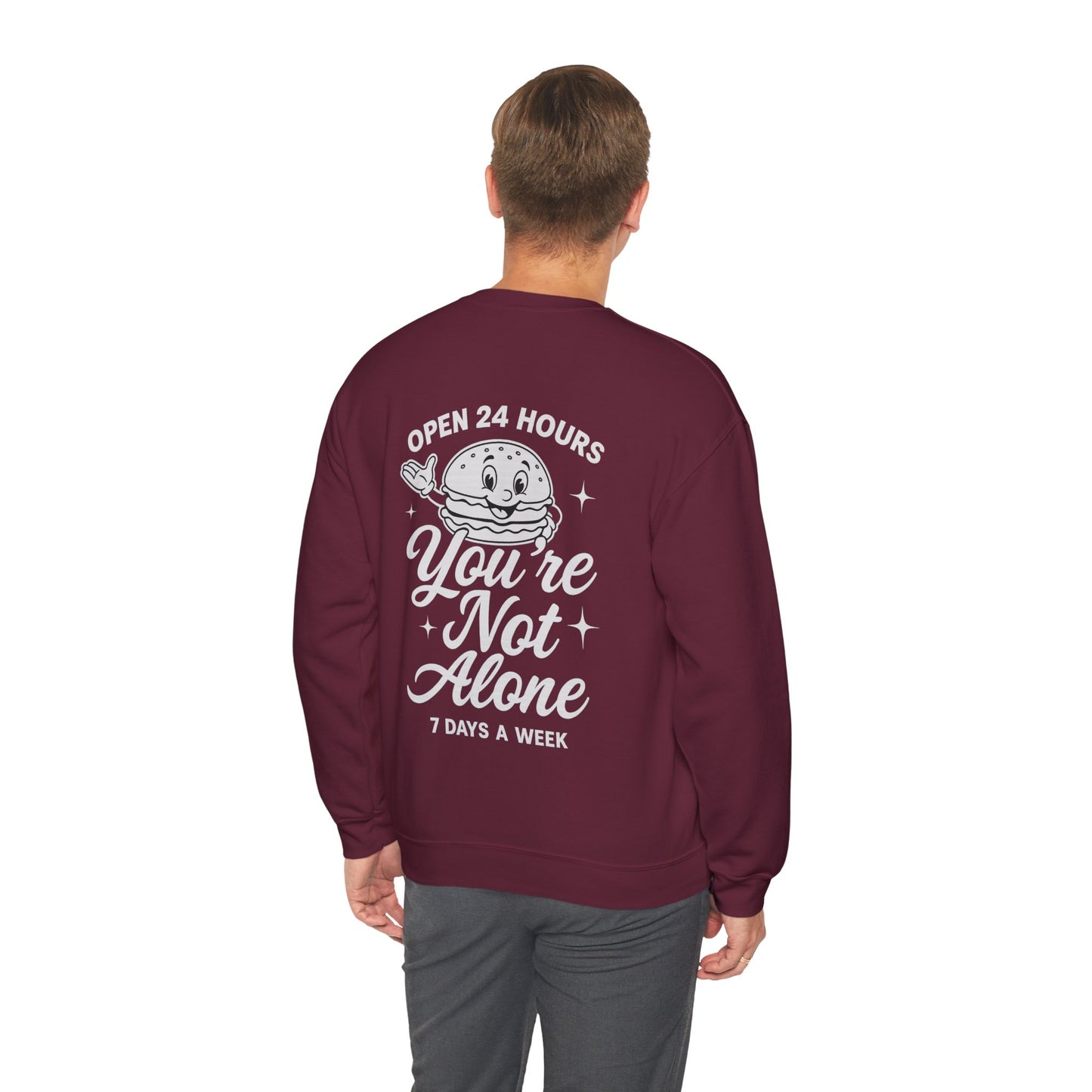 Open 24 Hours Crewneck Sweatshirt