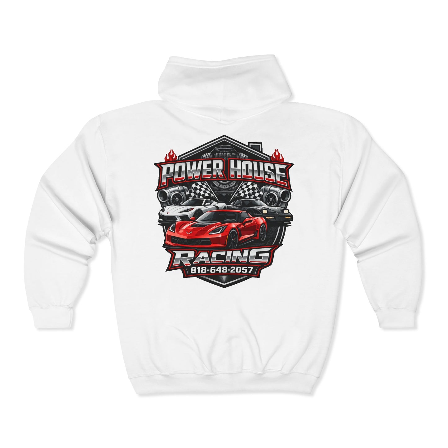 Power House Racing Full Zip Up Hoodie (Variant 2)
