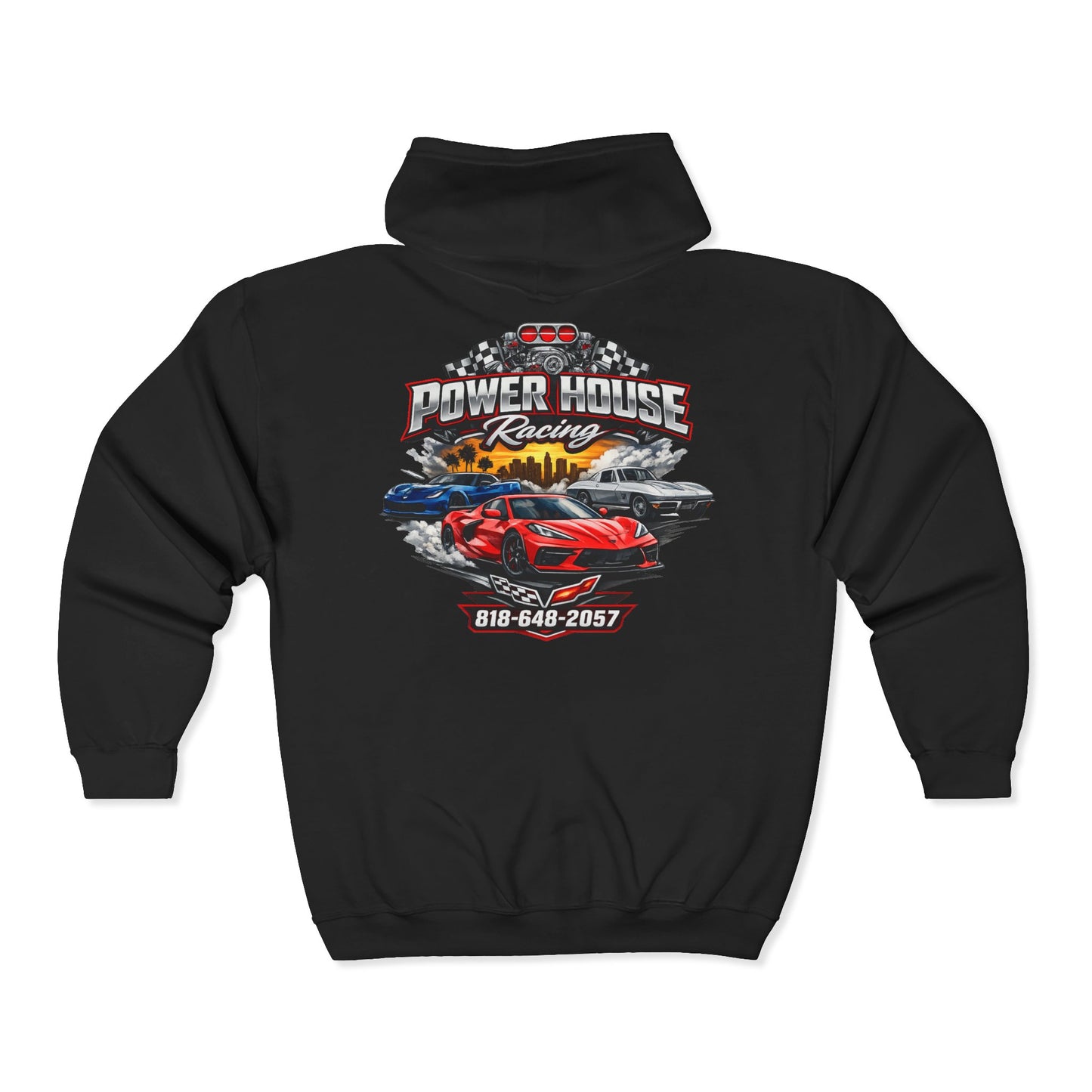 Power House Racing Full Zip Up Hoodie (Variant 3)