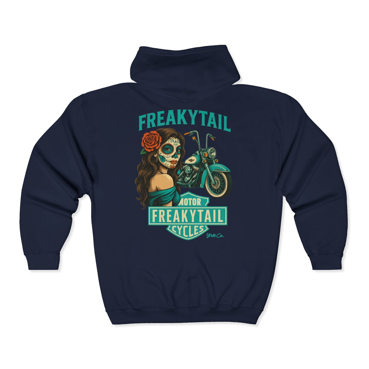 YNA x FREAKYTAIL Dias De Los Muertos  Full Zip Up Hoodie