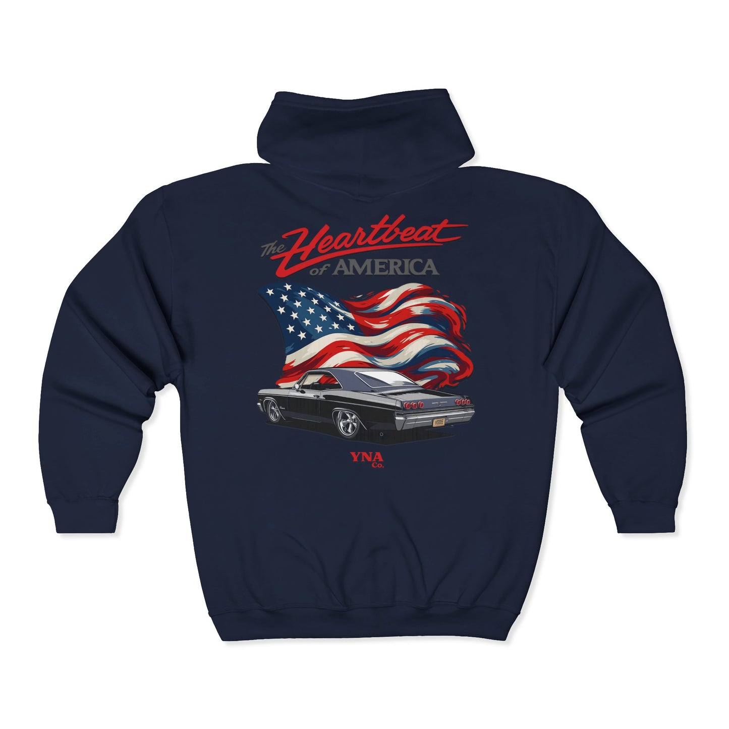 The Heartbeat of America Full Zip Up Hoodie