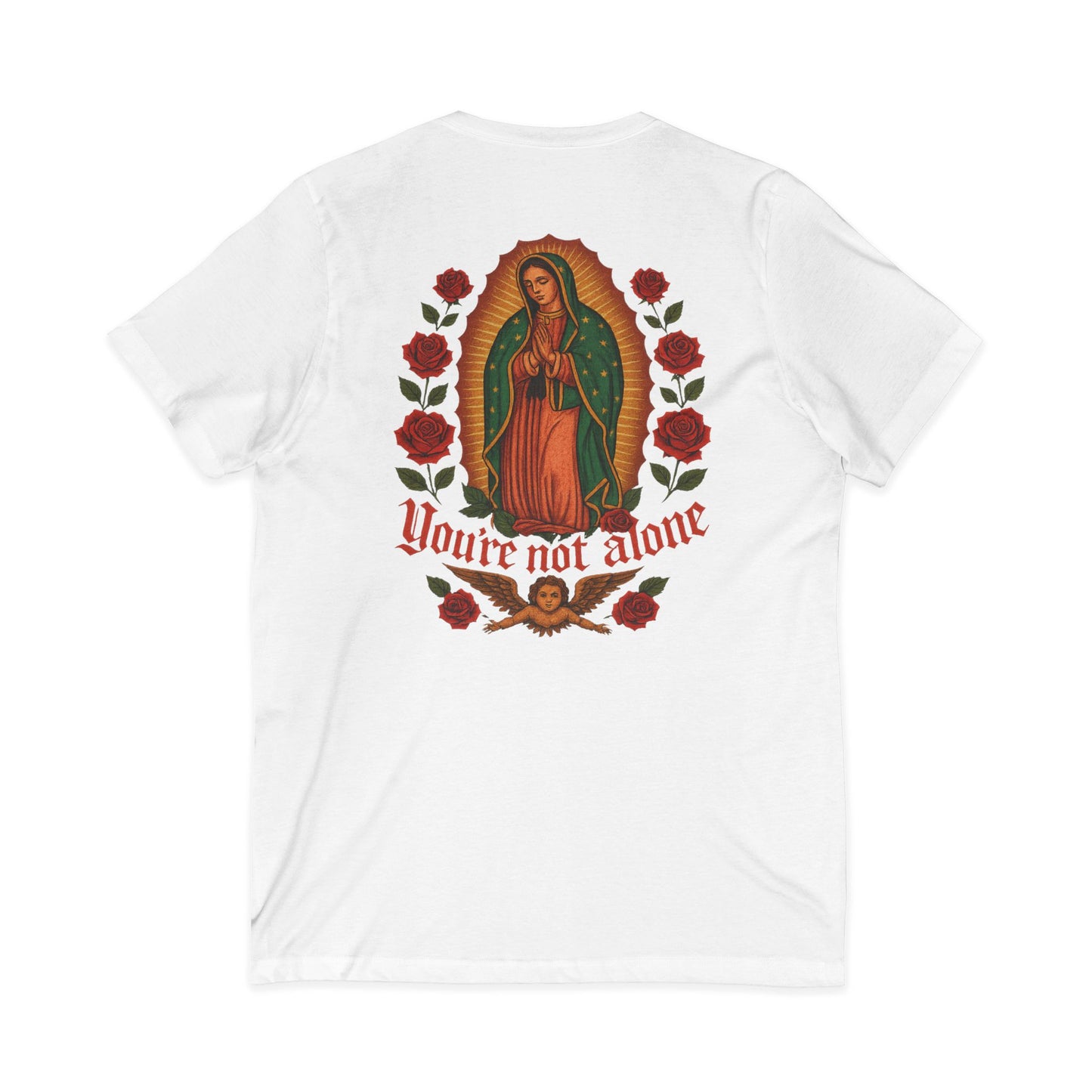 Lady of Guadalupe Women's V-Neck Tee