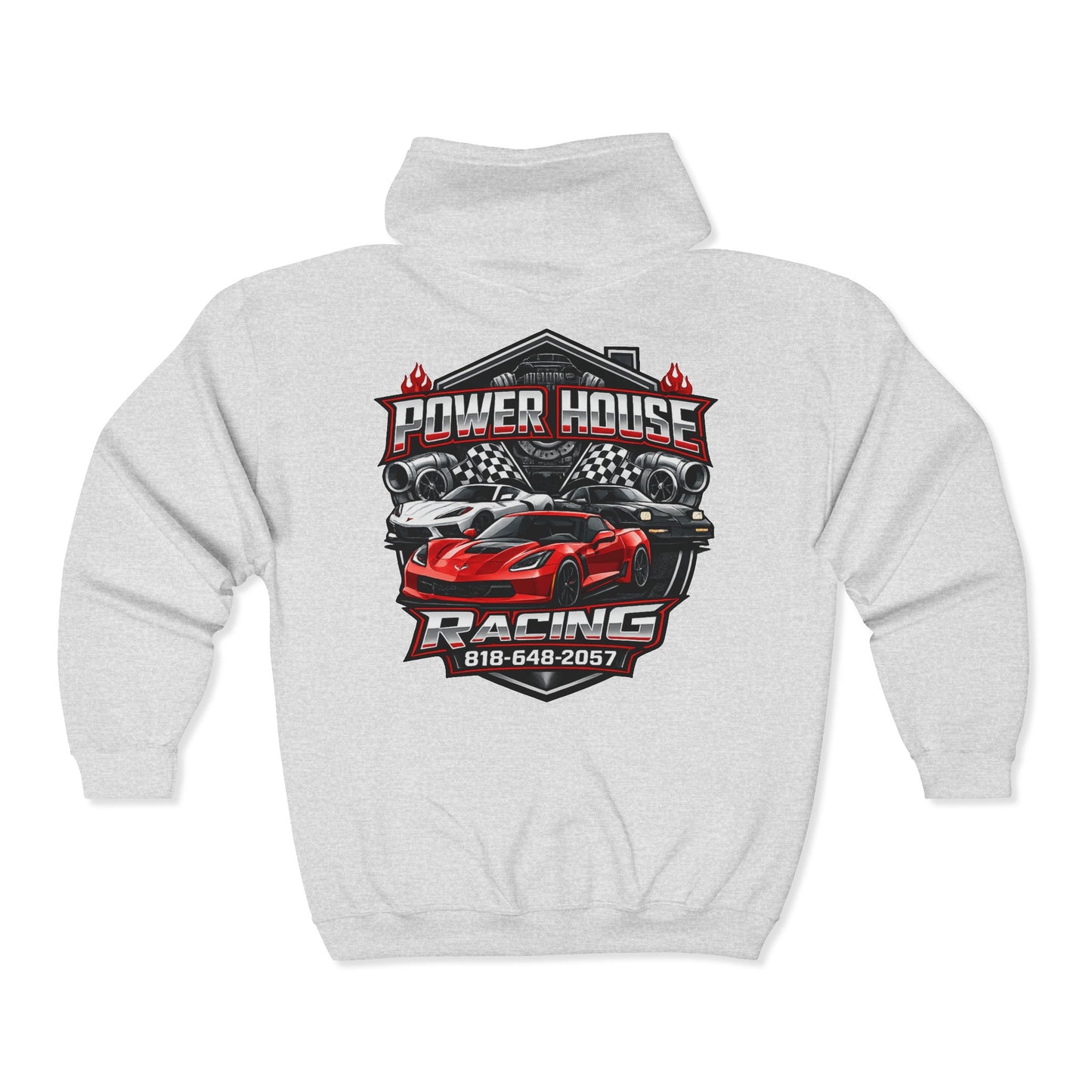 Power House Racing Full Zip Up Hoodie (Variant 2)