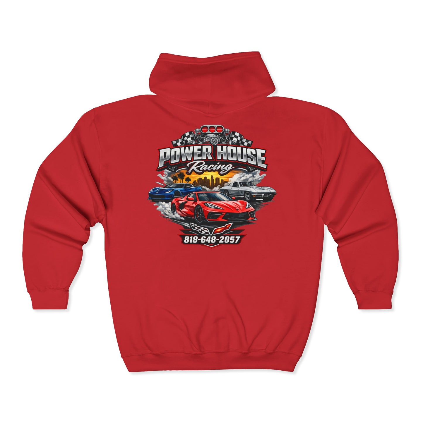 Power House Racing Full Zip Up Hoodie (Variant 3)