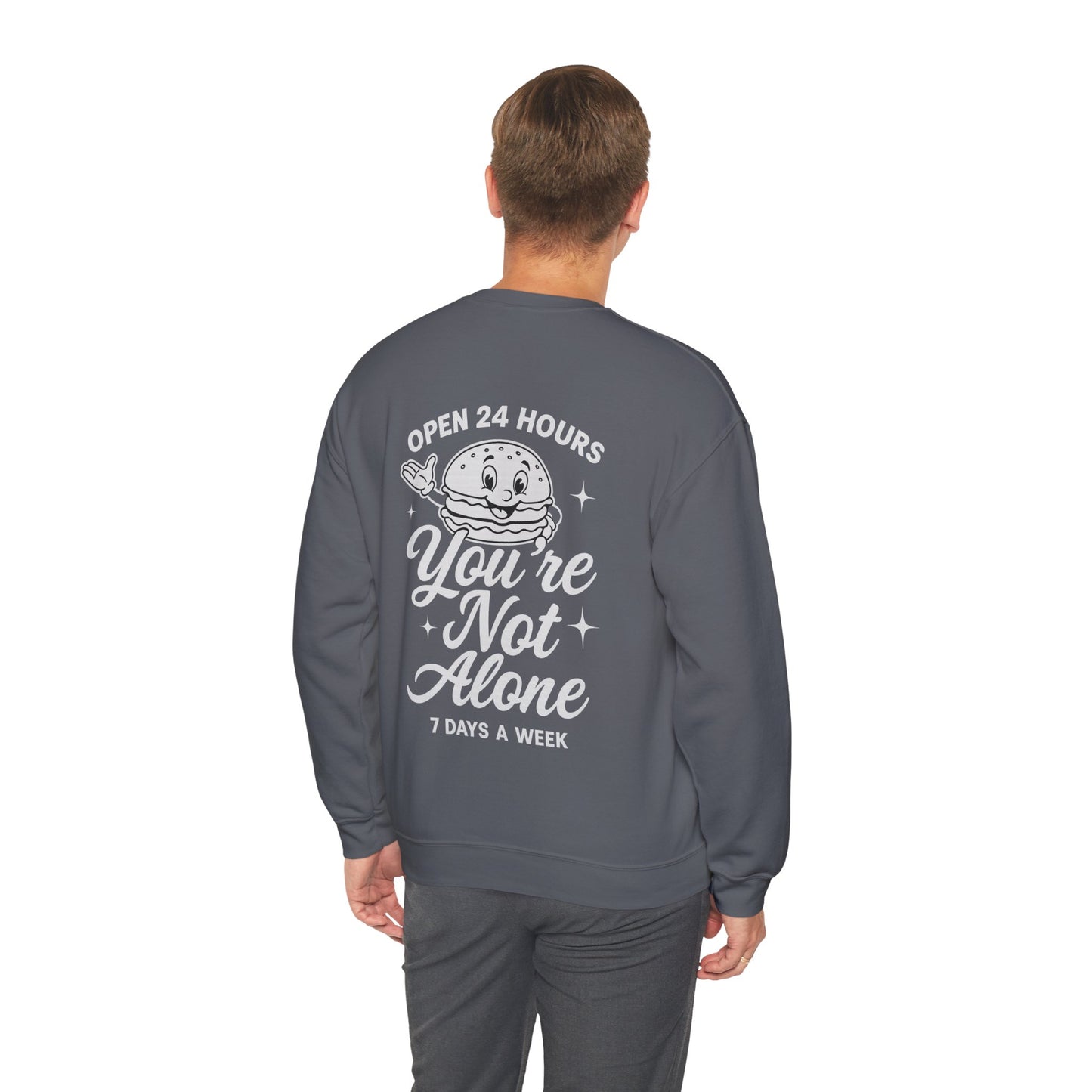 Open 24 Hours Crewneck Sweatshirt