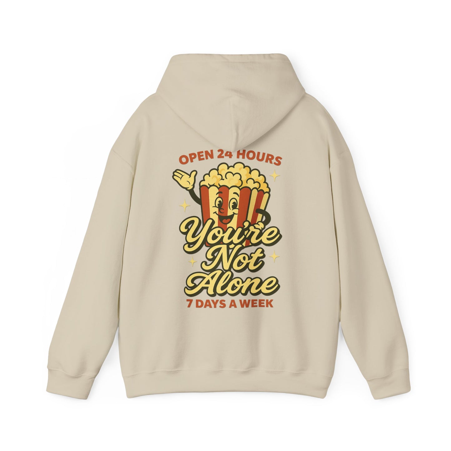 Open 24 Hours Hoodie Popcorn Edition