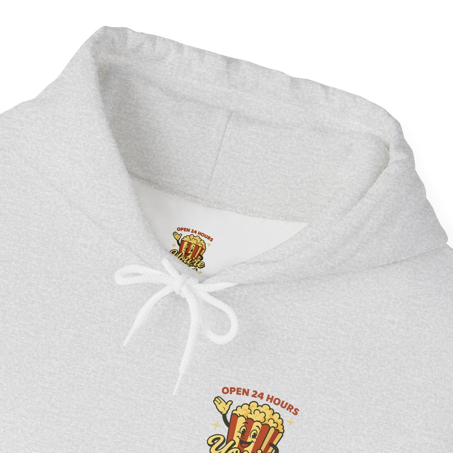 Open 24 Hours Hoodie Popcorn Edition