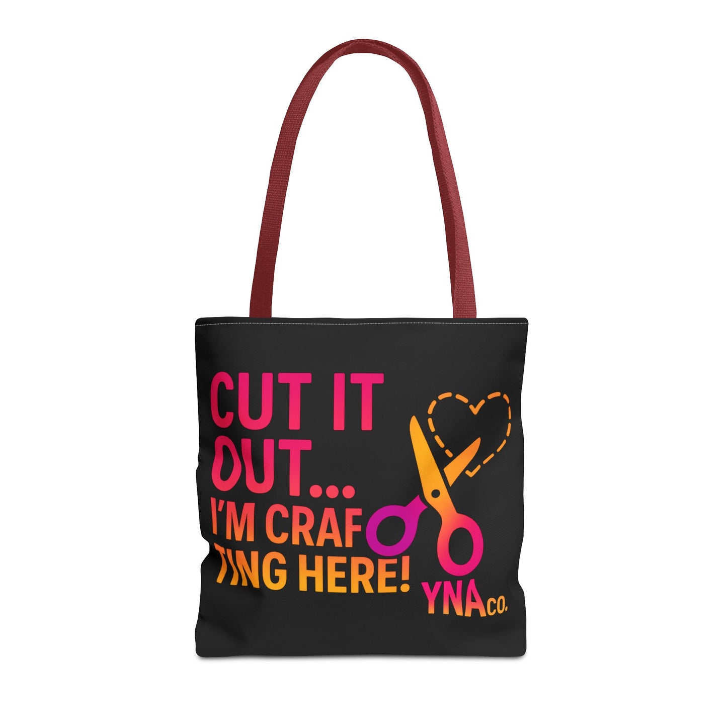 You're Not Alone Tote Bag – Crafting Edition (Black)