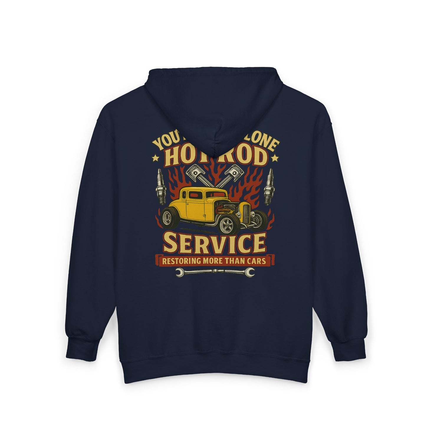 Hot Rod Full Zip Up Hoodie