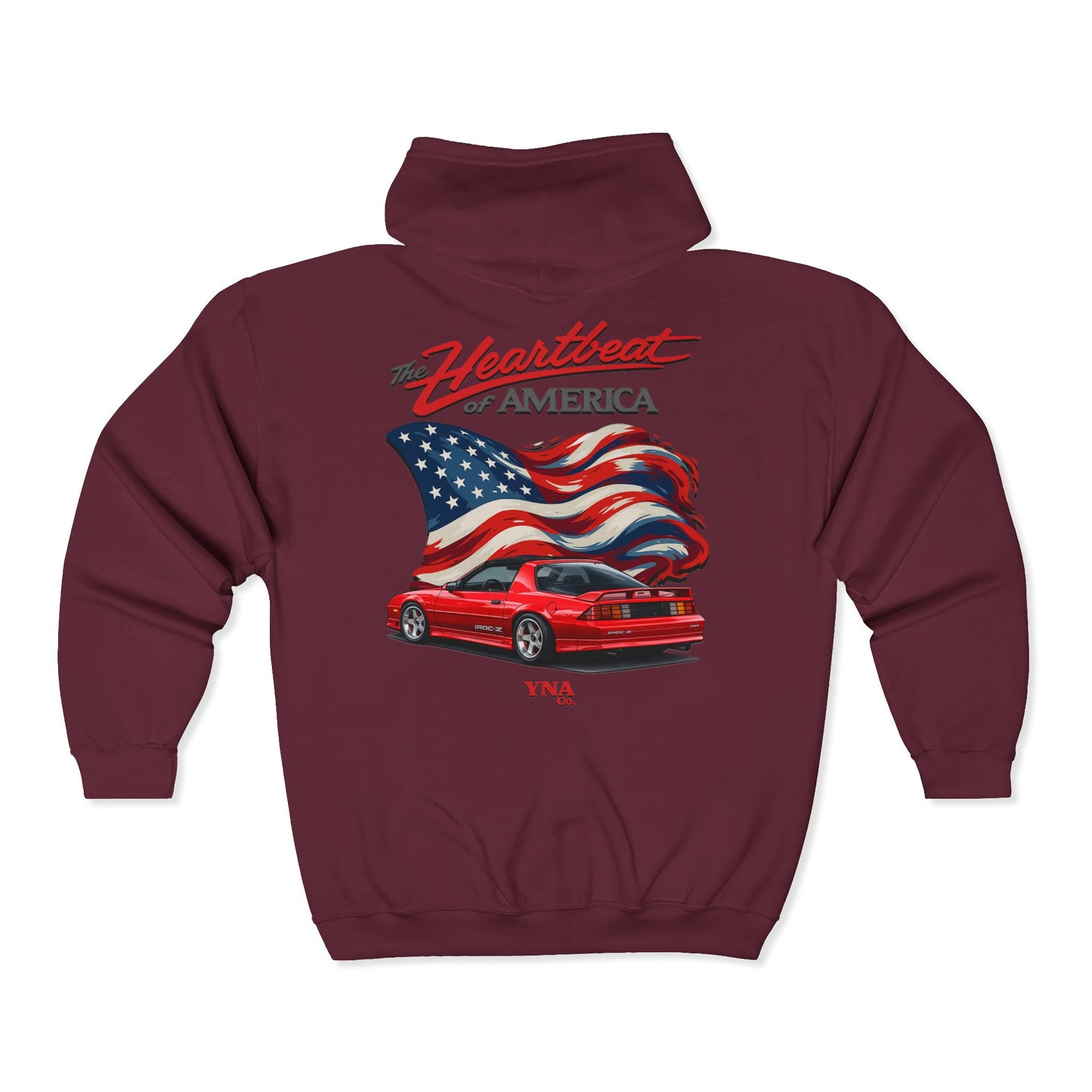 The Heartbeat of America IV Full Zip Up Hoodie