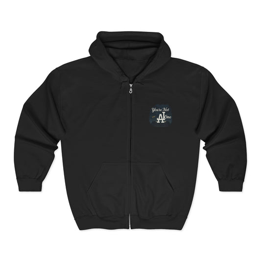 Baseball Full Zip Up Hooded Sweatshirt