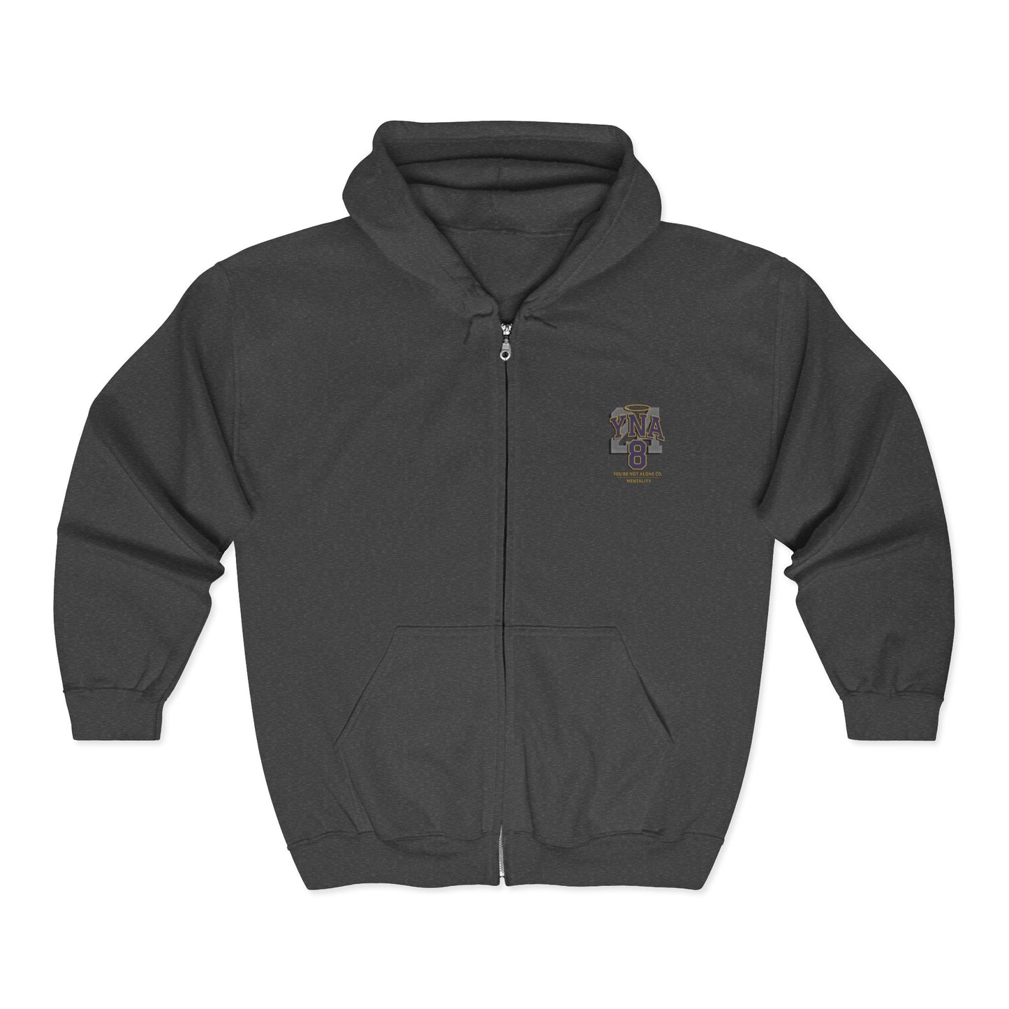 Mentality Full Zip Up Hooded Sweatshirt