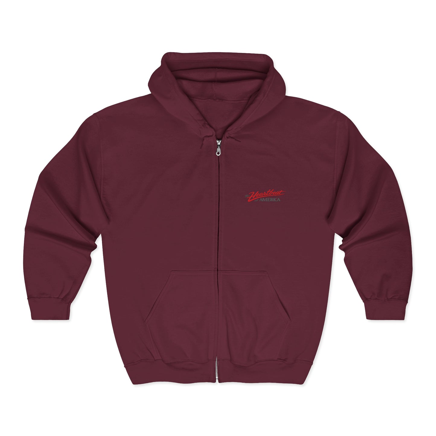The Heartbeat of America Full Zip Up Hoodie