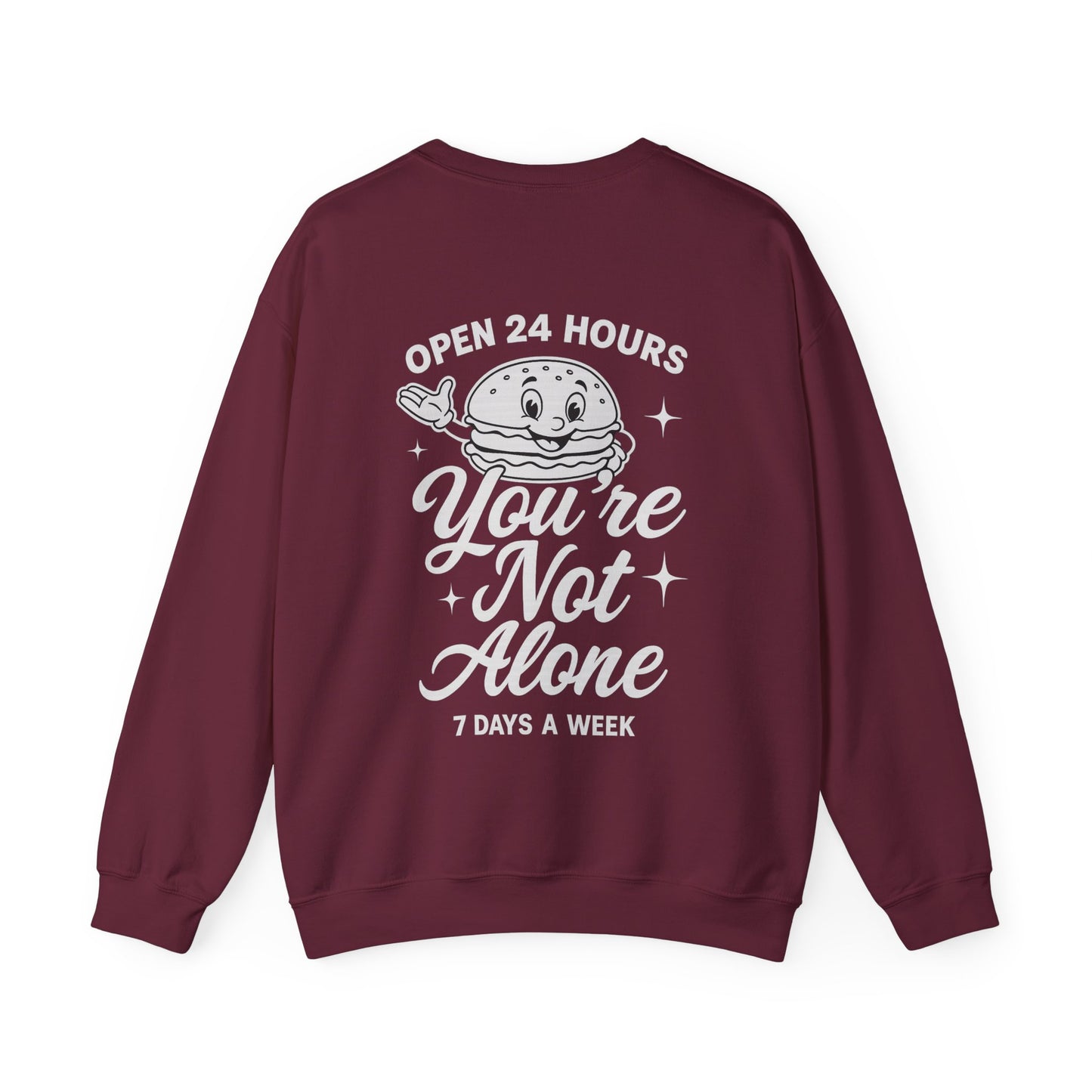 Open 24 Hours Crewneck Sweatshirt