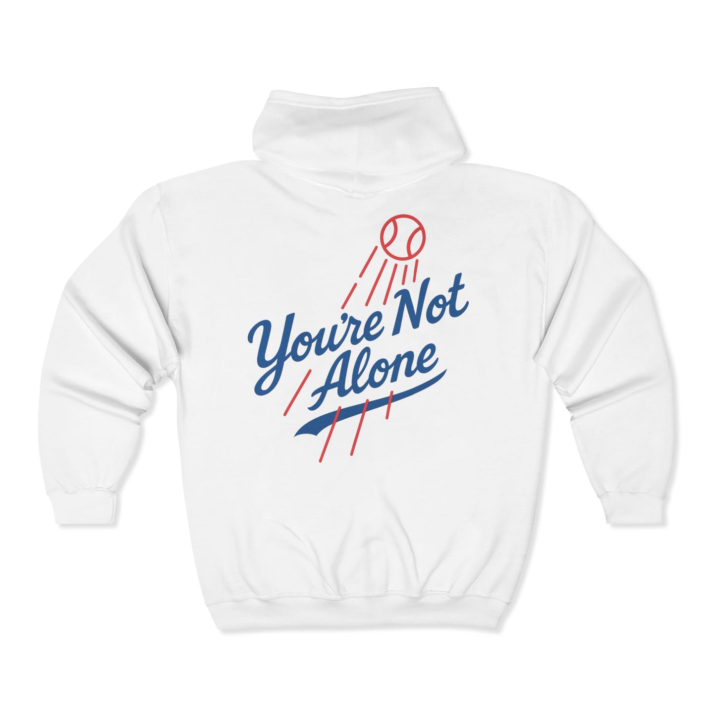 Baseball II Full Zip Up Hooded Sweatshirt