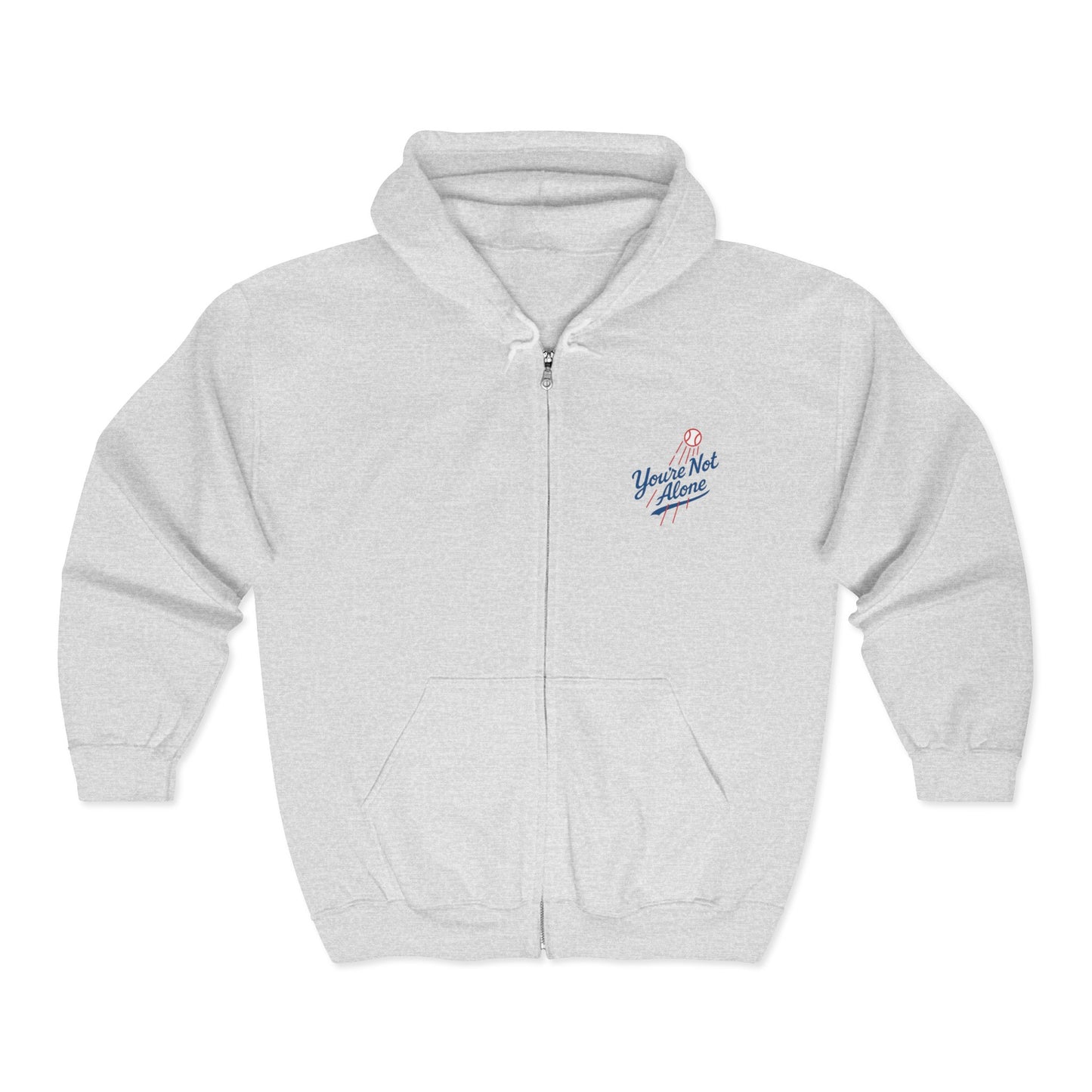Baseball II Full Zip Up Hooded Sweatshirt